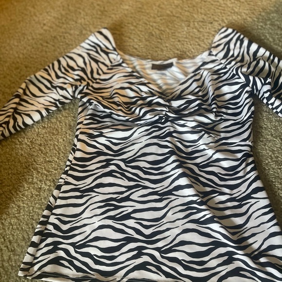 Pinup Couture Tops - PUG Zebra Top